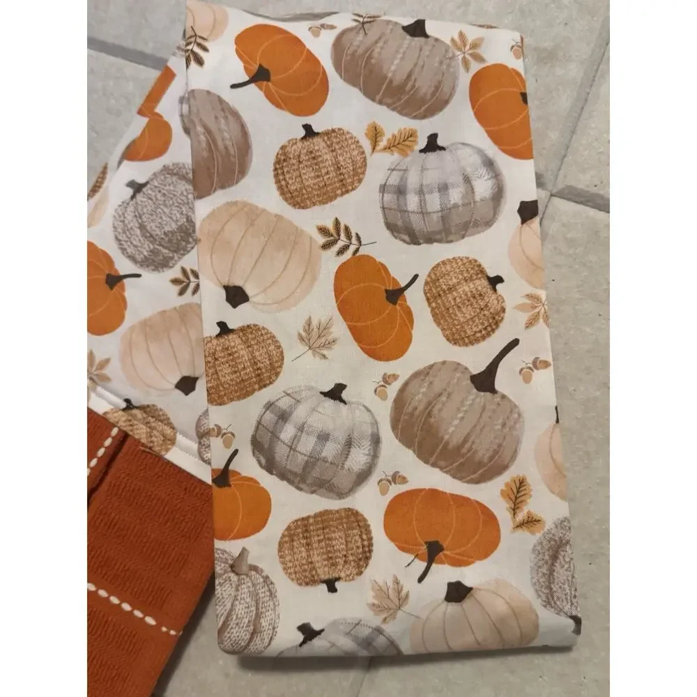 Fall Pumpkin Kitchen Towel Boa 33